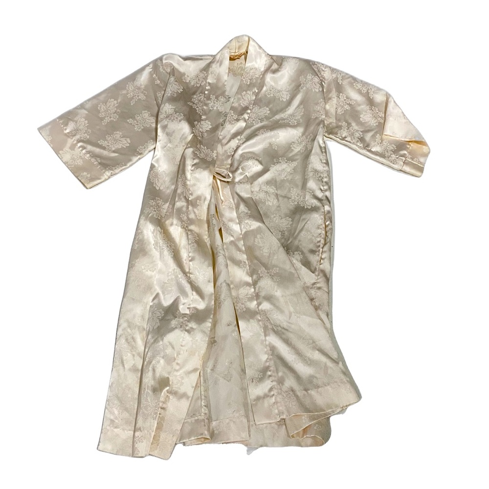 Christiine Dior - Vintage Satin Floral Petite Robe